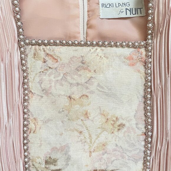 Vintage Ricki Lang for NUIT plissé pleated drop-waist fairycore dress - Picture 8 of 11